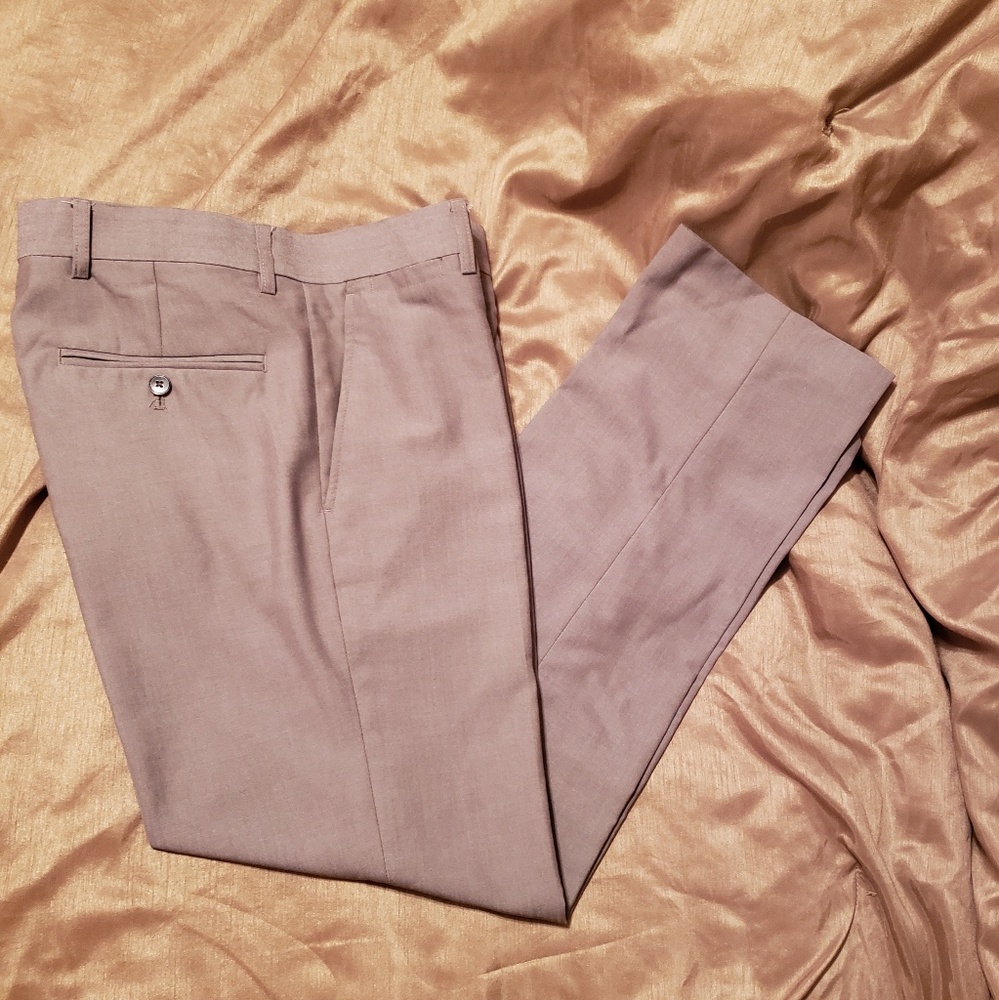 ♠️2xHP♠️JF J.FERRAR Tan Slim Fit Suit - Picture 5 of 8